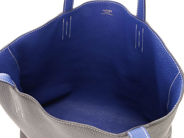 エルメス ドゥブルセンス 45 濃紺(+ブルーグレー)系カラー P刻印