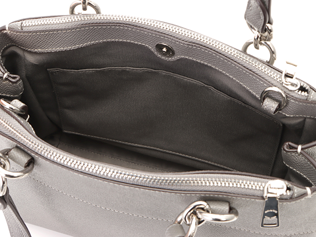 COACH コーチ バッグ 2wayショルダー バッグ グレー レザー