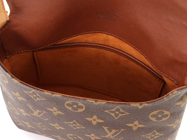 本物 ルイヴィトン LOUIS VUITTON LV ミュゼットタンゴ ショート モノグラム ショルダーバッグ ブラウン M51257 Musette  有り難