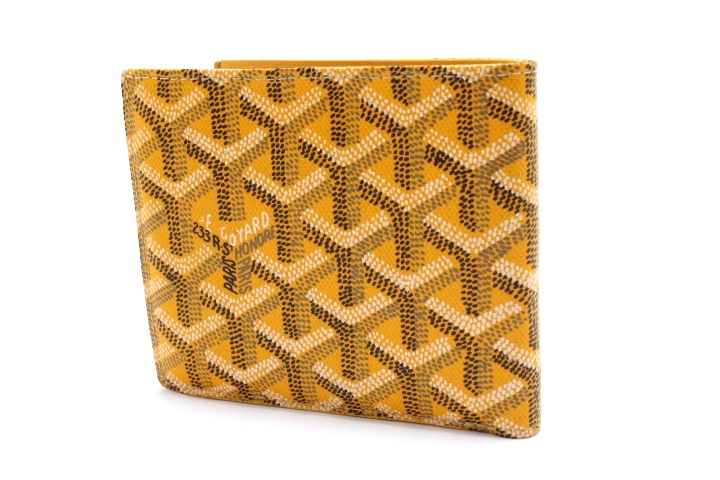 GOYARD ゴヤール 二つ折り財布 イエロー PVC 【460】2148103325281 の