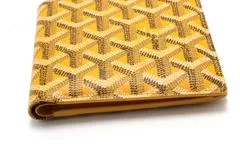 GOYARD ゴヤール 二つ折り財布 イエロー PVC 【460】2148103325281 の