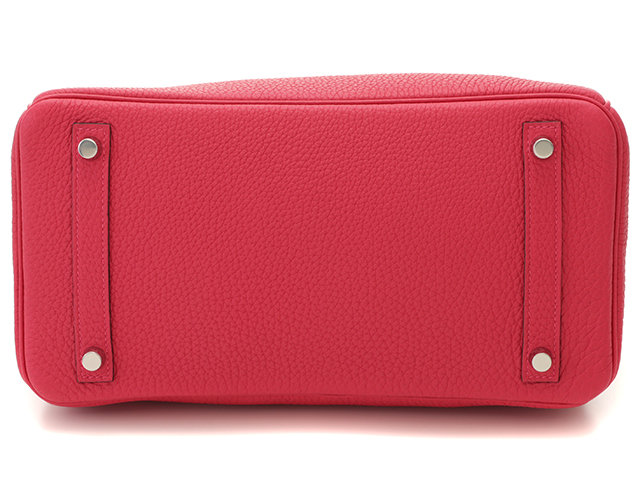 HERMES エルメス バーキン30 トゴ フランボワーズ SV シルバー