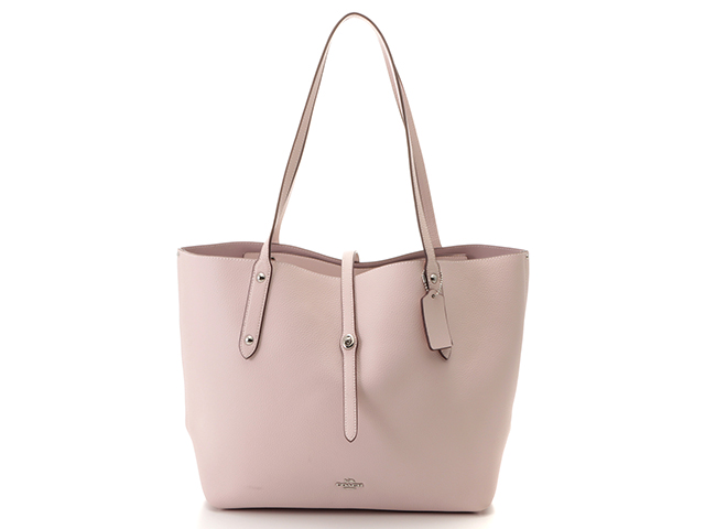 COACH コーチ マーケットトートバッグ ライトピンク カーフ 58849【204