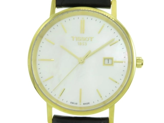 TISSOT ティソ ゴールドラン レディース 女性用腕時計 シェル 18K YG