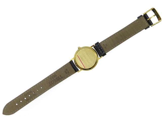 TISSOT ティソ ゴールドラン レディース 女性用腕時計 シェル 18K YG イエローゴールド 革ベルト クオーツ T922210A 【474】  の購入なら「質」の大黒屋（公式）