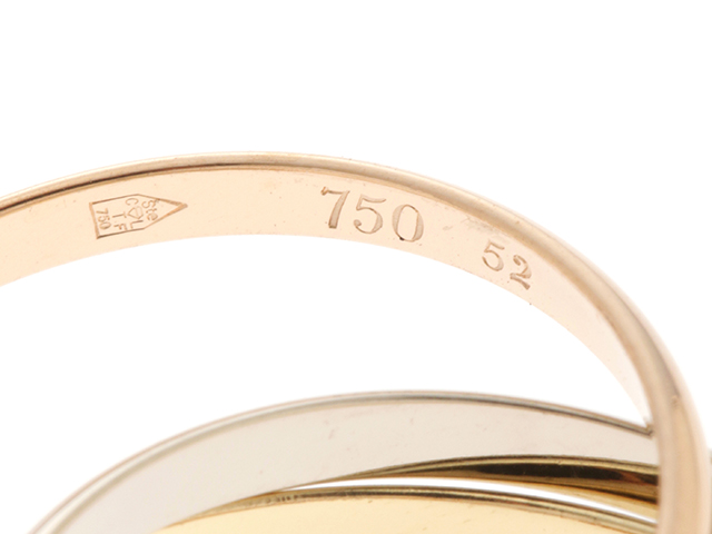Cartier カルティエ 指輪 リング トリニティ 3カラー ３連 ホワイト