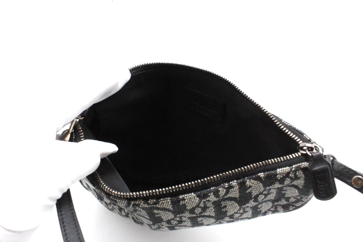 【極希少】 Dior ディオール ポーチ トロッター キャンバス レザー Christian Dior - 【本物保証】 クリスチャン ディオール Christian