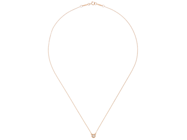 Tiffany Co ティファニー バイザヤード ネックレス ダイヤモンド ピンクゴールド 437 の購入なら 質 の大黒屋 公式