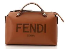 FENDI フェンディ バイザウェイ ミディアム ブラウン カーフレザー ...