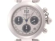 Cartier カルティエ 時計 パシャC クロノグラフ W31048M7 自動巻き時計 シルバー文字盤 ステンレス 男性用 2148103341199【430】