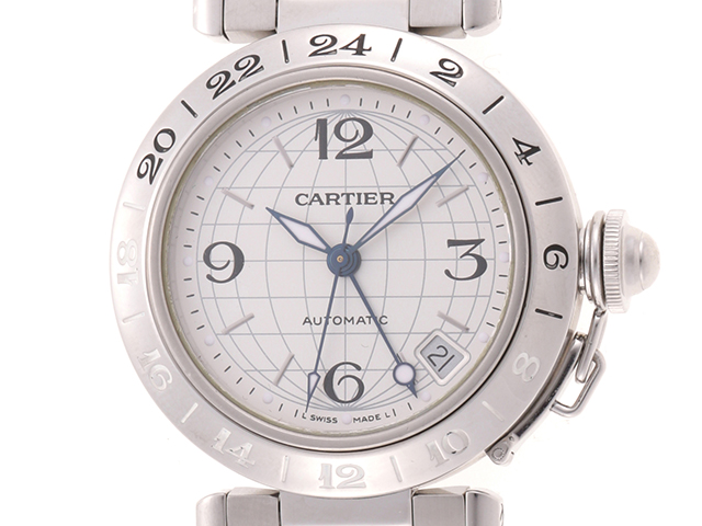 Cartier カルティエ 時計 パシャC メリディアン 自動巻き ホワイト文字盤 ステンレス ユニセックス （2148103341229）【200】