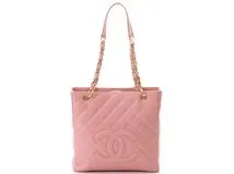 CHANEL シャネル トートバッグ PSTトート ピンク／ゴールド金具 キャビア【430】2148103346316 の購入なら「質」の大黒屋（公式）