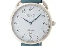 【98912】HERMES エルメス  AR4.810 アルソー ブラウンダイヤル/レザー 自動巻き 当店オリジナルボックス 腕時計 時計 WATCH メンズ 男性 男 紳士