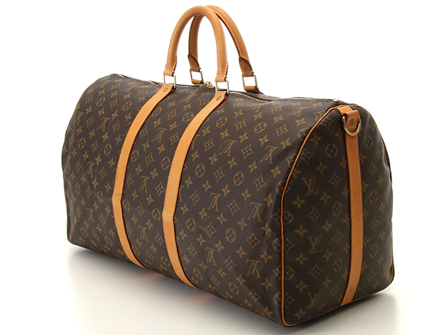 極美品 LOUIS VUITTON ルイヴィトン ボストンバッグ キーポル・バンドリエール 55 モノグラム M41414 ゴールド金具  56788