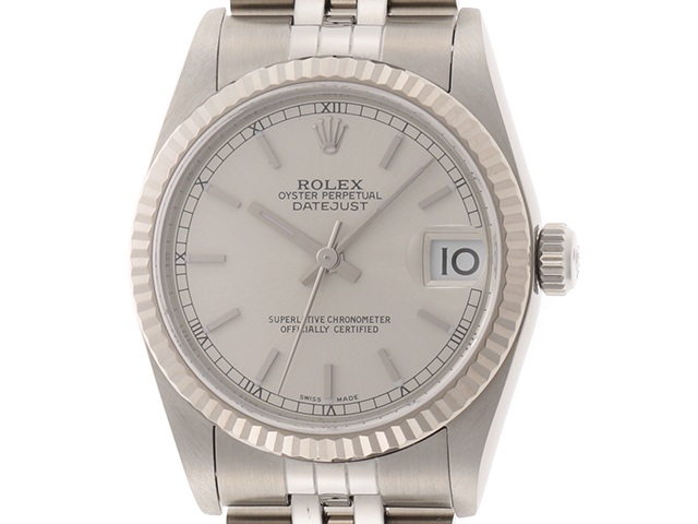 Y番 ROLEX ロレックス デイトジャスト 78274 WG/SS ホワイトゴールド ...