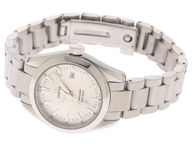 オメガ 2577.30 シーマスター アクアテラ シルバー レディース 28