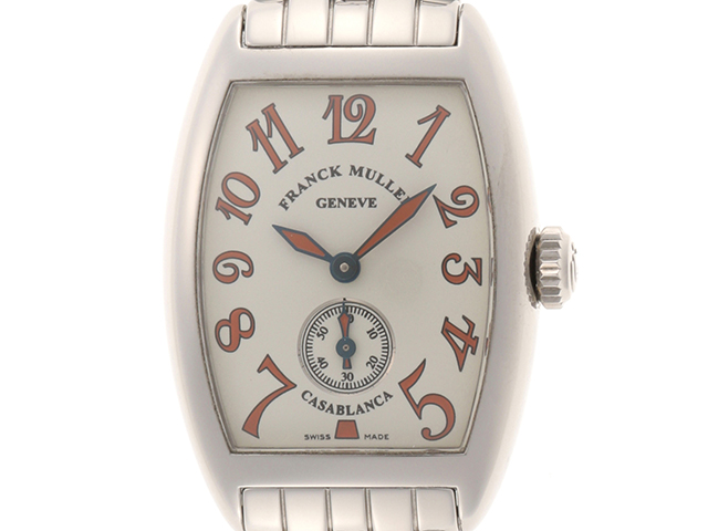FRANCK MULLER フランクミュラー カサブランカ サハラ　腕時計 レディース 手巻き グレー　オレンジ　 シルバー 　1750S6　【472】