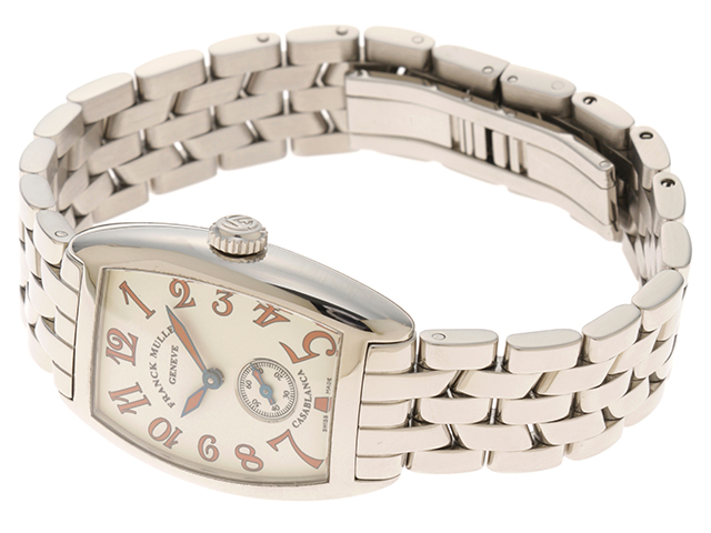 FRANCK MULLER フランクミュラー カサブランカ サハラ　腕時計 レディース 手巻き グレー　オレンジ　 シルバー 　1750S6　【472】