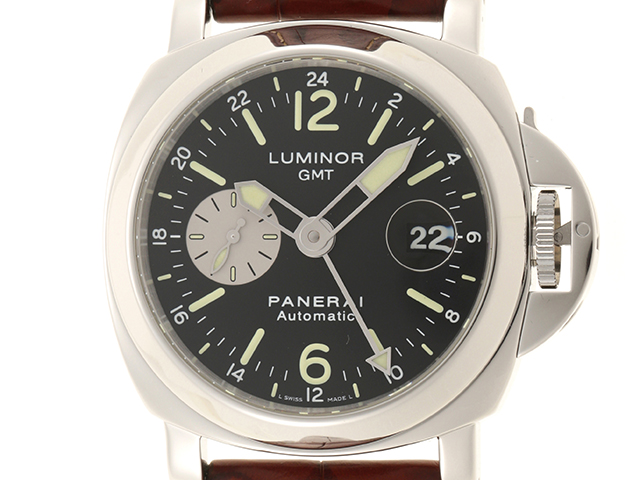 PANERAI パネライ 時計 ルミノールGMT PAM00088 自動巻き時計 ブラック ...