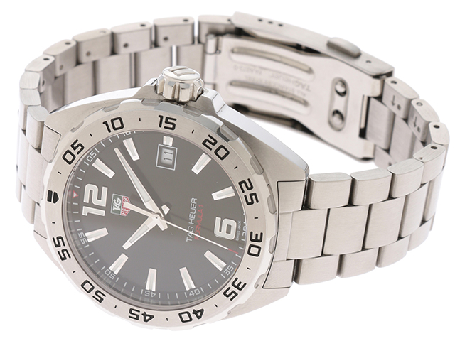 美品 TAG HEUER WAZ1112.BA0875 クオ シルバー ステンレススチール