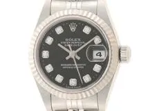 A番 ROLEX ロレックス デイトジャスト 69174G ブラック文字盤 10