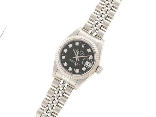 A番 ROLEX ロレックス デイトジャスト 69174G ブラック文字盤 10 A番 ROLEX ロレックス デイトジャスト 69174G ブラック文字盤 10