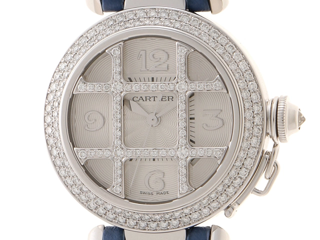 Cartier カルティエ 時計 パシャ32 ダイヤグリッド ダイヤベゼル