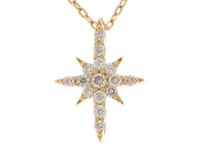 STAR JEWELRY スタージュエリー ネックレス クロッシングスター