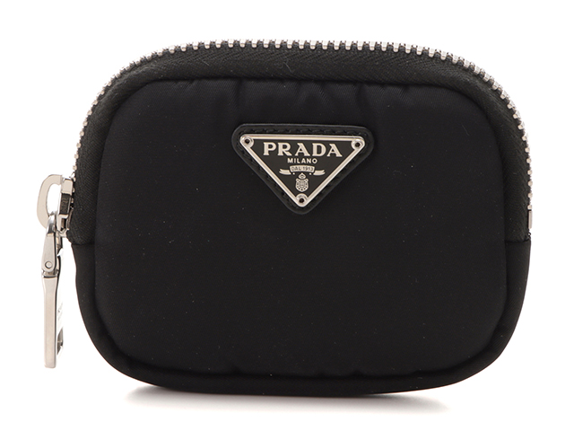 正規品 PRADA プラダ ナイロン レザー ポーチ バニティ カーキ