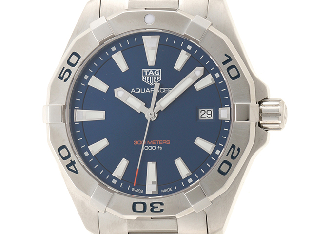 TAG HEUER　タグ・ホイヤー　アクアレーサー　WBD1112.BA0928　ブルー文字盤　SS　【432】2148103371288 image number 0