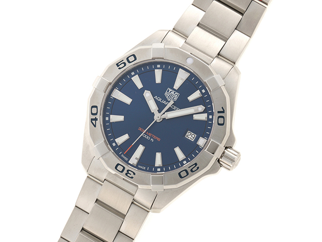TAG HEUER　タグ・ホイヤー　アクアレーサー　WBD1112.BA0928　ブルー文字盤　SS　【432】2148103371288 image number 1
