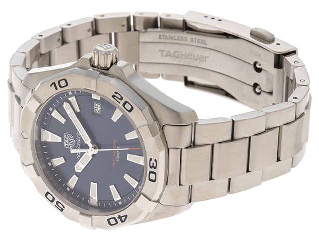 TAG HEUER　タグ・ホイヤー　アクアレーサー　WBD1112.BA0928　ブルー文字盤　SS　【432】2148103371288 image number 2