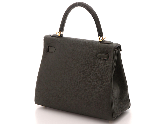HERMES エルメス ショルダーバッグ ケリー25 ヴェールドグリ/GP