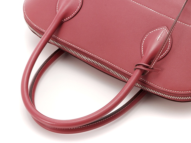 エルメス ボリードリラックス35 シッキム ローズジャイプール 赤 □P