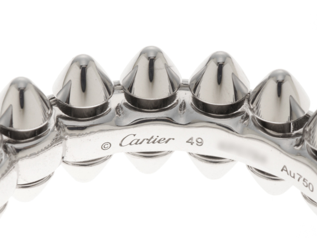 Cartier カルティエ 指輪 クラッシュ ドゥ カルティエ リング ホワイトゴールド(K18WG) #49 2148103376436【430】