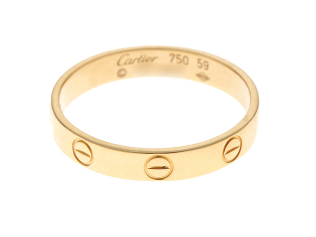 Cartier カルティエ 指輪 ミニラブリング イエローゴールド(K18YG