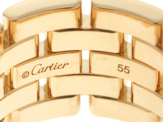Cartier カルティエ　マイヨン　アンフィニ　YG　リング　48 指輪