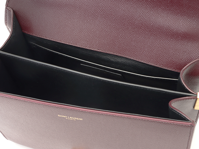 【良品】Yves Saint Laurent ボストンバッグ　カサンドラロゴ 良品】Yves Saint Laurent ボストンバッグ カサンドラロゴ