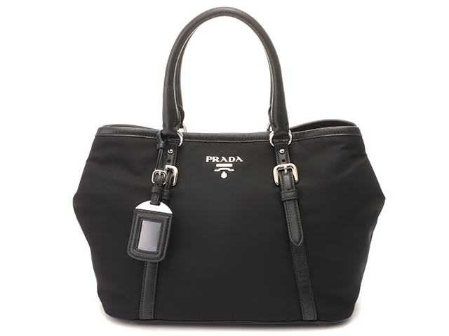 PRADA プラダ   トートバッグ BN1831 ナイロン  ソフトカーフ NERO ブラック   テスート 2WAY ハンドバッグ ショルダーバッグ 【本物保証】