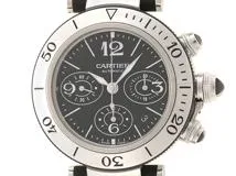 Cartier カルティエ 時計 パシャ シータイマー W31088U2 クロノグラフ ...