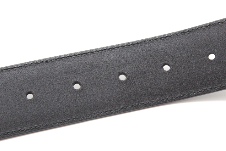 GUCCI GバックルGGレザーベルト 85/34 370543 ブラック/GP
