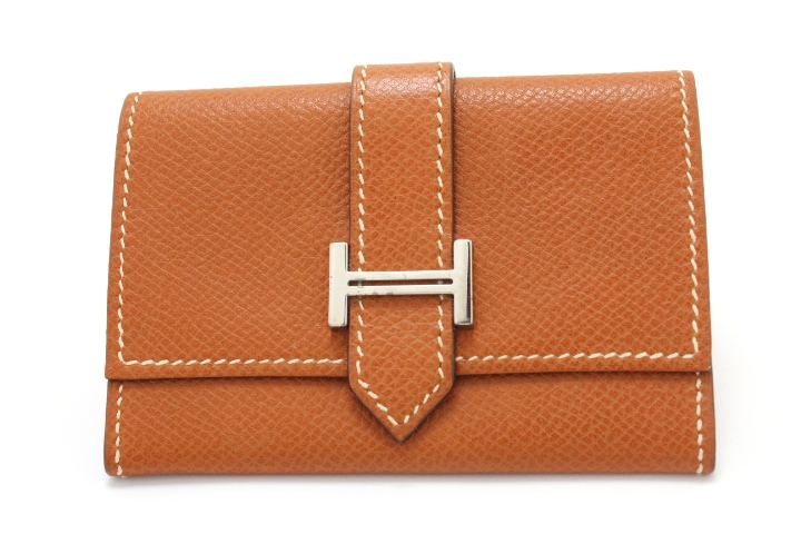 HERMES エルメス ベアンカードケース コニャック/SV ヴォー・エプソン I刻印 【460】 2148103388323  の購入なら「質」の大黒屋（公式）