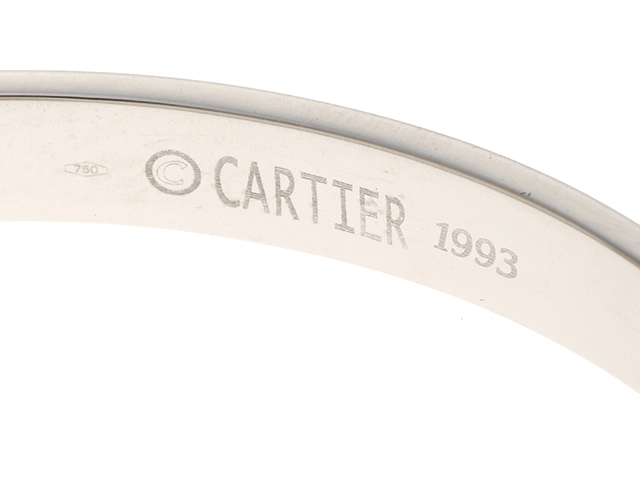 Cartier カルティエ ラブ ブレスレット ホワイトゴールド 34.2g 17号