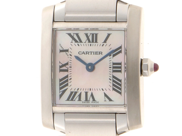 Cartier カルティエ タンクフランセーズSM W51028Q3 ピンクシェル ...