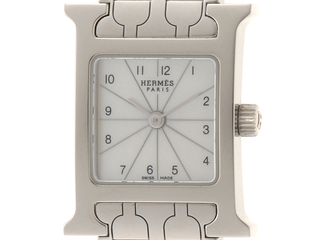 HERMES エルメス 時計 Ｈウォッチミニ HH1.110 シェル文字盤 