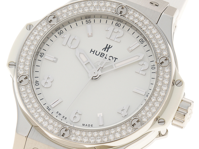 HUBLOT ウブロ 時計 クオーツ ビッグバン ダイヤベゼル