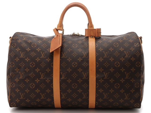 LOUIS VUITTON ルイヴィトン モノグラム キーポル バンドリエール50 ボストンバッグ 旅行鞄 M41416 ブラウン gy