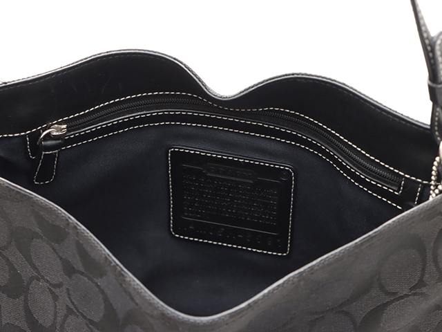 COACH 6091 シグネチャーハンプトン ショルダーバッグ ブラック COACH コーチ シグネチャー 6091 ワンショルダー ブラック