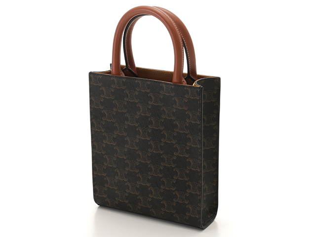 CELINE セリーヌ ショルダーバッグ 2WAYトート トリオンフ ブラウン 