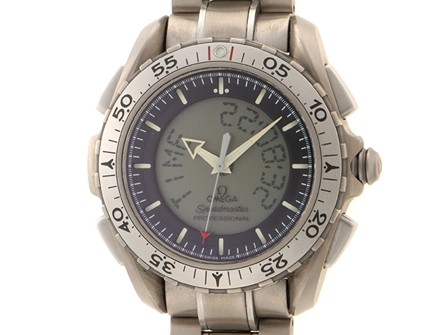 OMEGA オメガ メンズ腕時計 スピードマスタープロフェッショナルX-33 クロノグラフ チタン メンズ 時計 クオーツ デジアナ盤 3290.50